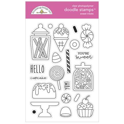 Doodlebug Ghost Town Clear Stamps - Sweet Treats